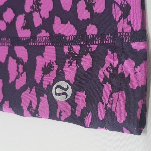 Lululemon Magenta Black Floral Tank top - Picture 6 of 8